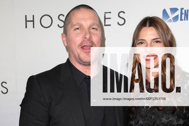Christian Bale and his wife Sibi Blazic at the Hostiles Film Premiere on 14 12 2017 in Beverly Hills Los Angeles Hostiles movie premiere in Los Angeles 2017