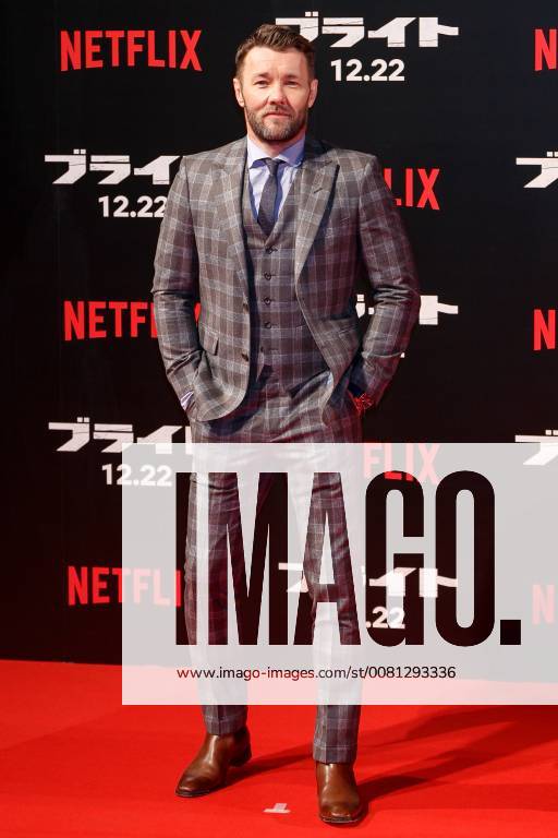 Actor Joel Edgerton poses for the cameras during the Japan premiere for his movie Bright on December 19, 2017, Tokyo, Japan. Edgerton, alongside, Will Smith, actress Noomi Rapace and director David Ayer, received a warm welcome from the Japanese fans at the event. The film will be released globally on Netflix on December 22. (gxta_brightjp025)
