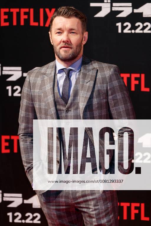Actor Joel Edgerton poses for the cameras during the Japan premiere for his movie Bright on December 19, 2017, Tokyo, Japan. Edgerton, alongside, Will Smith, actress Noomi Rapace and director David Ayer, received a warm welcome from the Japanese fans at the event. The film will be released globally on Netflix on December 22. (gxta_brightjp026)