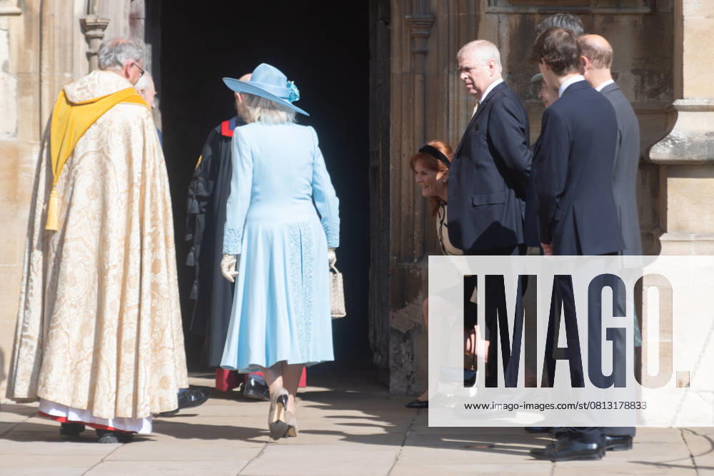 Easter Service at St. George s Chapel, Windsor Castle, London, UK - Sunday 20 April (L-R) - Queen Camilla, Sarah Ferguson - The Duchess of York, Prince Andrew - The Duke of York arrives for an Easter Service at St. George s Chapel, Windsor Castle, London, England, UK on Sunday 20 April, 2025., Credit:Justin Ng Avalon UK, England, London, St. George s Chapel, Windsor Castle