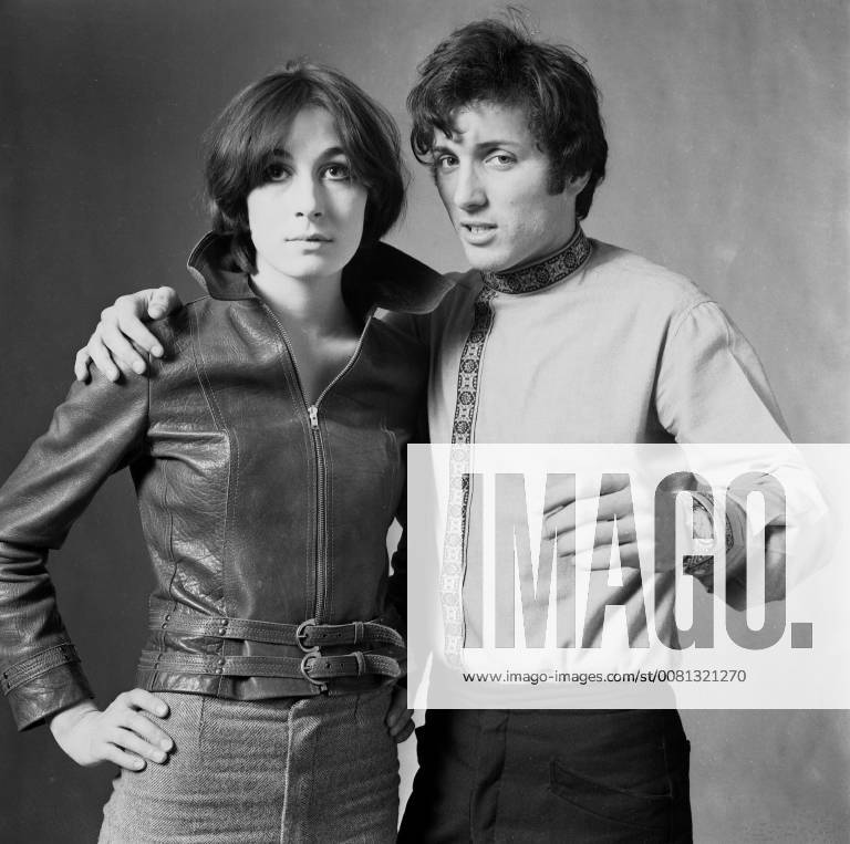 Assaf Dayan , 21 year old son of General Moshe Dayan , the Israeli war hero , pictured with Anjelica Huston , daughter of film director , John Huston , with whom he will star in a romantic role in Twentieth Century Fox s 14th century drama A Walk with Love and Death . John Huston will direct , 28 May 1968, United Kingdom England