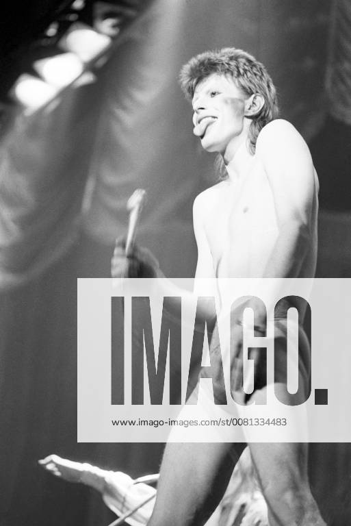 David Bowie 22 May 1973 David Bowie 22 May 1973 In concert, onstage at Lewisham, London, during his Ziggy Stardust tour. Premium collection: MINIMUM FEES APPLY please check with requests@topfoto.co.uk, London United Kingdom England