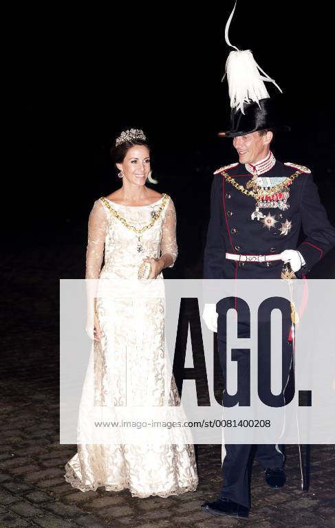 Amalienborg Princess Marie and Prince Joachim arrive for the New Years reception at Amalienborg in Copenhagen.