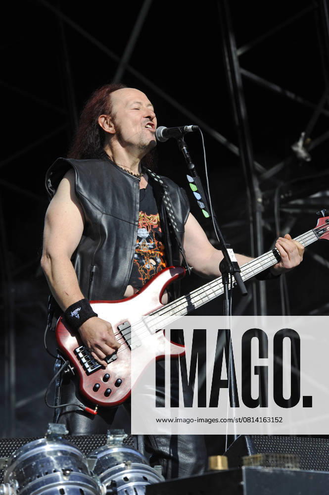 Venom performing at Bloodstock Open Air Festival DERBYSHIRE, ENGLAND - AUGUST 12: Cronos(Conrad Lant) of Venom performing at Bloodstock Open Air Festival, Catton Park on August 12, 2016 in Derbyshire, England. CAP MAR MAR Great Britain