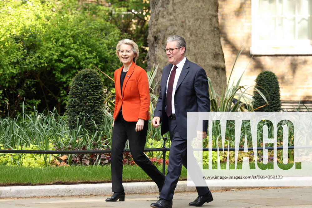 Ursula von der Leyen, President of the European Commission visit to Downing Street, London, UK - 24 Apr 2025 Natalie Wood Copyright Loft 1 Building 7 15 Underwood Street N1 7LG Steve Wood Copyright Boris TODAY