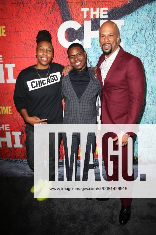 Lena Waithe Jason Mitchell and common at the the Chi Showtime series premiere on 3 01 2018 in Los Angeles Showtime s the Chi TV series Los Angeles premiere in Los Angeles 2018