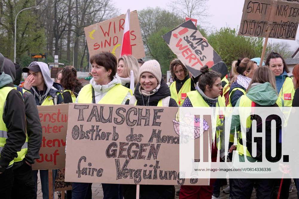 Strike DRK 25 04 2025, Chemnitz, industrial action, strike, DRK, Krankenhaus Rabenstein The
