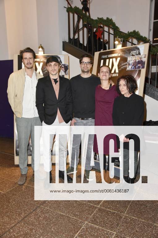 Tilman Strauss Franz Rogowski Daniel Wild Kristin Suckow and Eva Weissenborn at the premiere of the movie Lux Warrior of light in the Filmtheater am Friedrichshain Berlin 04 01 2018 Foto:xN.xKubelkax xFuturexImage