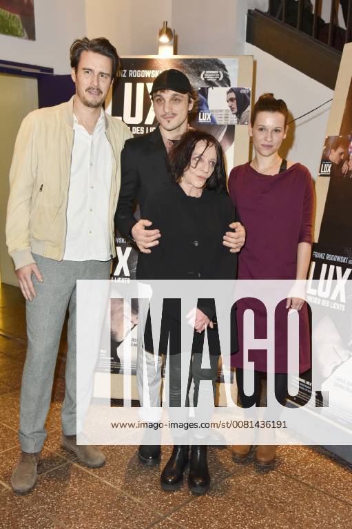 Tilman Strauss Franz Rogowski Eva Weissenborn and Kristin Suckow at the premiere of the movie Lux Warrior of light in the Filmtheater am Friedrichshain Berlin 04 01 2018 Foto:xN.xKubelkax xFuturexImage