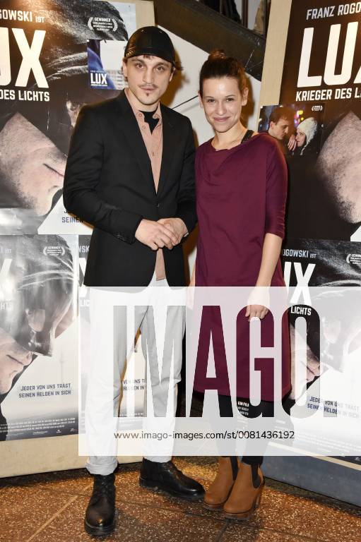 Rogowski and Kristin Suckow, at the premiere of the movie, Franz Lux Warrior of light in the Filmtheater am Friedrichshain Berlin 04 01 2018 Foto:xN.xKubelkax xFuturexImage