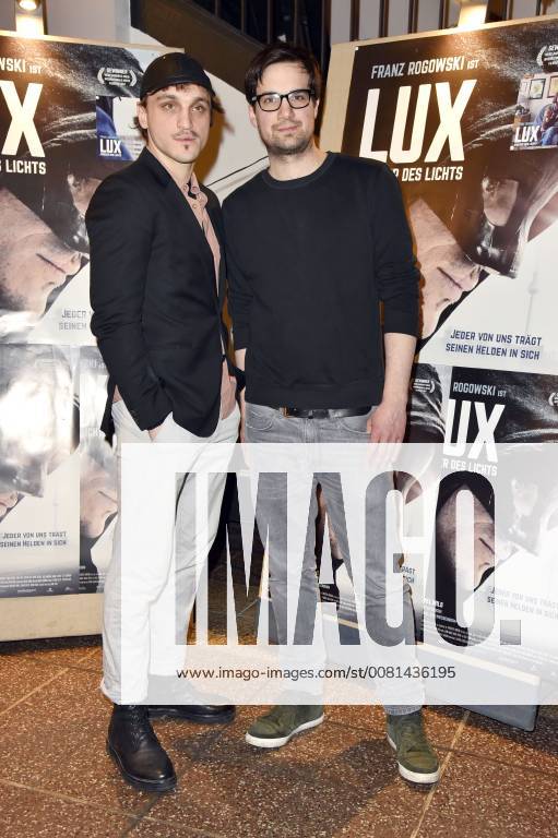 Rogowski and Daniel Wild, at the premiere of the movie, Franz Lux Warrior of light in the Filmtheater am Friedrichshain Berlin 04 01 2018 Foto:xN.xKubelkax xFuturexImage