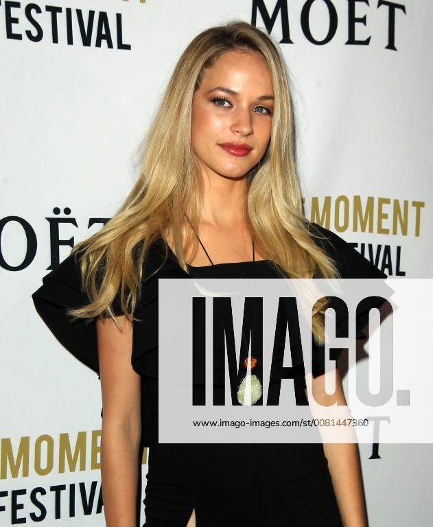 Los Angeles, California, U.S. - Alexis Knapp. Moet & Chandon Celebrates the 3rd Annual Moet Moment Film Festival Golden Globes Week held at Poppy in Los Angeles. Los Angeles U.S. - ZUMAa123 20180106_zaa_a123_039