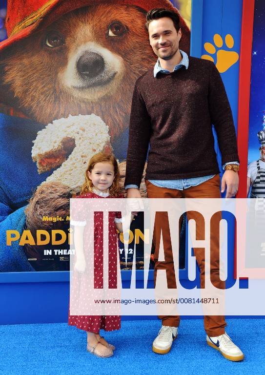 Brett Dalton and his daughter Sylvia attend the premiere of Paddington 2 at the Regency Village Theatre in Los Angeles, California on January 6, 2018. LAP20180106940 CHRISTINExCHEW