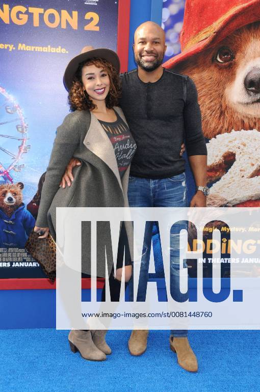 Los Angeles, California, United States - January 6th 2018 - Los Angeles, California USA - Basketball Star DEREK FISHER, GLORIA GOVAN at Paddington 2 Premiere held at the Regency Village Theater, Westwood, CA. Los Angeles United States - ZUMAf05_ 20180106_zaf_f05_017