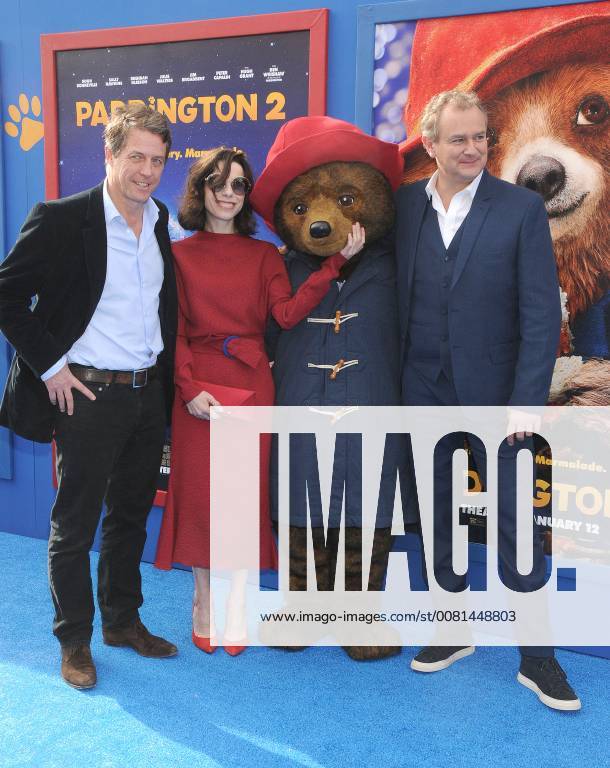 Los Angeles, California, United States - January 6th 2018 - Los Angeles, California USA - Actor HUGH GRANT, Actress SALLY HAWKINS, HUGH BONNEVILLE at Paddington 2 Premiere held at the Regency Village Theater, Westwood, CA. Los Angeles United States - ZUMAf05_ 20180106_zaf_f05_052