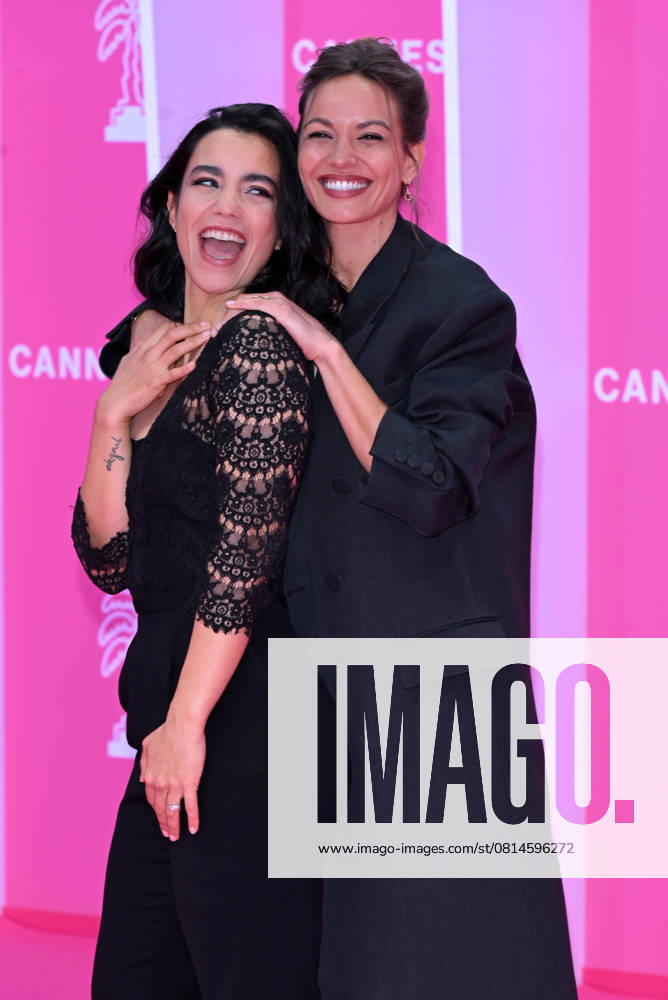 Cannes - 8th Canneseries International Festival - 3rd Pink carpet - Lina El Arabi, Antonia Desplat