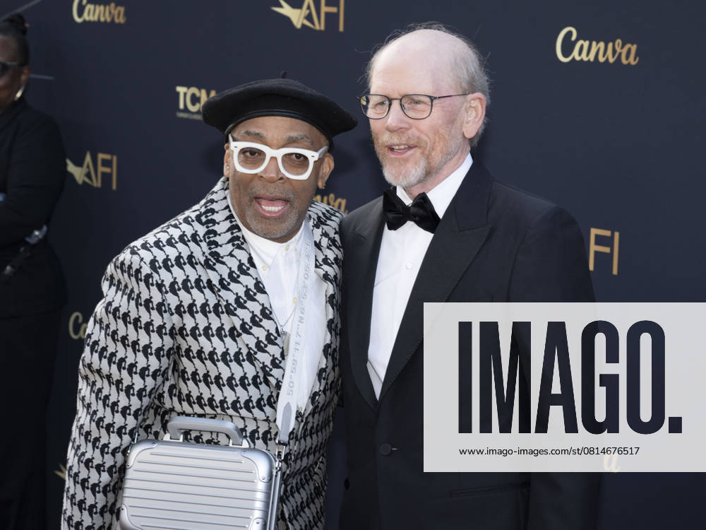 AFI Life Achievement Award Ceremony Honoring Francis Ford Coppola 26 April 2025 - Hollywood, California - Spike Lee and Ron Howard. AFI Life Achievement Award Ceremony Honoring Francis Ford Coppola at TCL Chinese Theatre. Photo Credit: Billy Bennight AdMedia Hollywood California United States