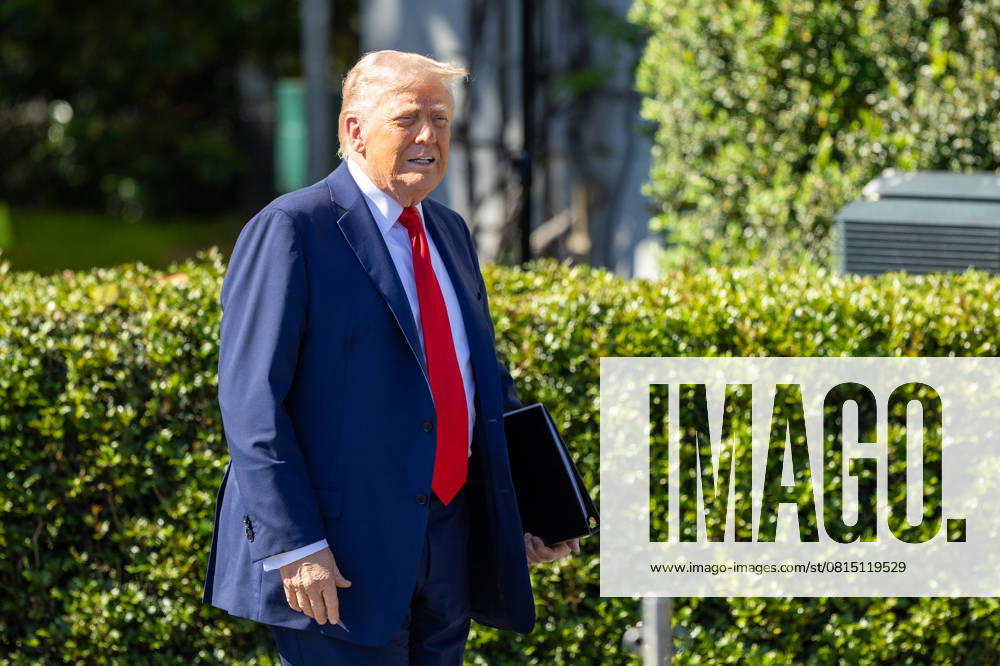 (250429) -- WASHINGTON, April 29, 2025 -- U.S. President Donald Trump arrives to welcome the Super Bowl champion Philadelphia Eagles NFL football team to the White House in Washington, D.C., the United States, April 28, 2025. A recent poll showed that as U.S. President Donald Trump approaches the 100-day mark of his second term, his approval rating has fallen to the lowest level for any U.S. president at this point in office over the past 80 years. ) U.S.-WASHINGTON, D.C.-WHITE HOUSE-TRUMP-APPROVAL RATING HuxYousong