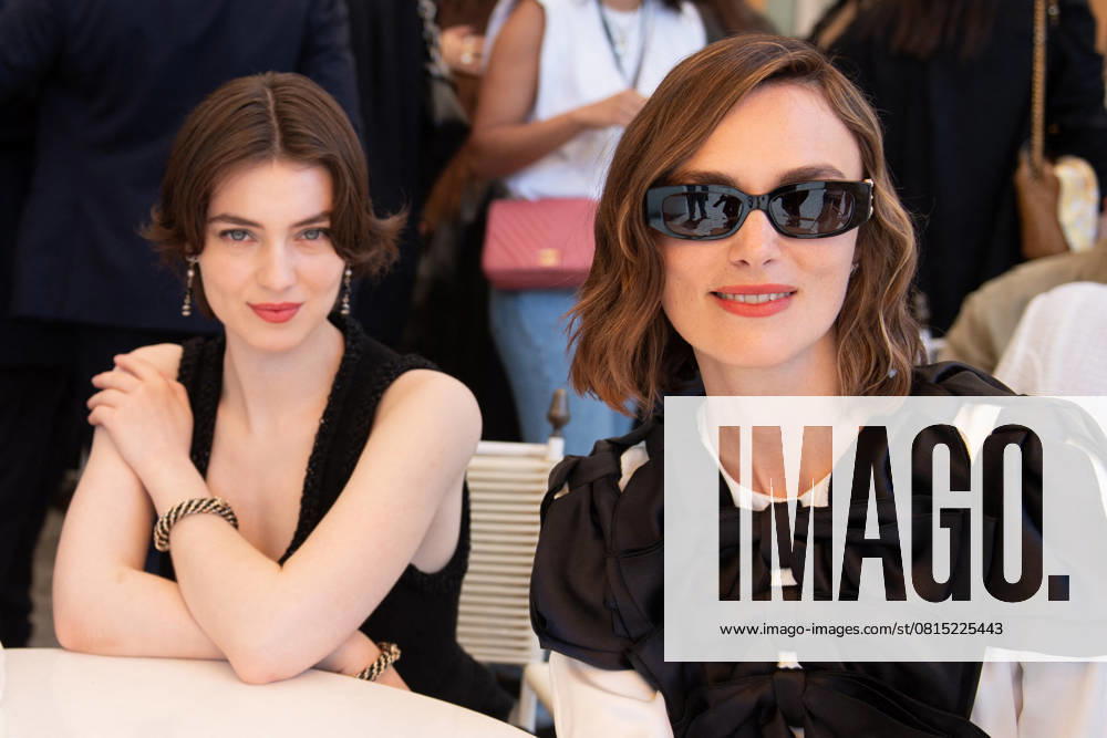 Chanel Cruise 2025 Fashion Show Front Row - Como Anamaria Vartolomei, Keira Knightley attending the Chanel Cruise 2025 fashion show at Villa D Este in Como, Italy, on April 29, 2025. Photo by Aurore Marechal ABACAPRESS.COM Como Italy