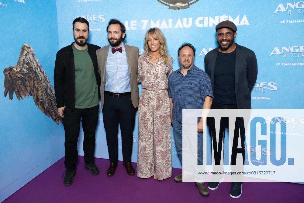 Anges & Cie Paris Film Premiere Simon Astier, Julien Pestel, Elodie Fontan, Romain Lancry, Loup-Denis Elion attends Anges & Cie Paris Film Premiere at Publicis Cinemas on April 29, 2025 in Paris, France. Photo by Nasser Berzane ABACAPRESS.COM Paris France