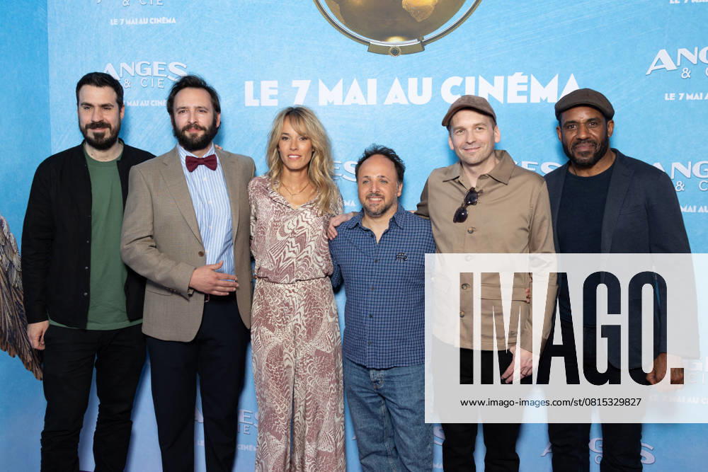 Anges & Cie Paris Film Premiere Simon Astier, Julien Pestel, Elodie Fontan, Romain Lancry, Vladimir Rodionov, Loup-Denis Elion attends Anges & Cie Paris Film Premiere at Publicis Cinemas on April 29, 2025 in Paris, France. Photo by Nasser Berzane ABACAPRESS.COM Paris France