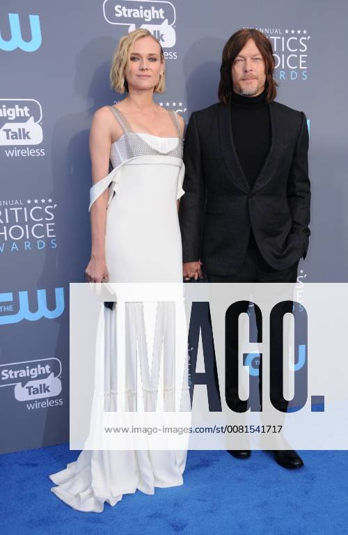 23ème cérémonie des Critics Choice Awards. 11 January 2018 - Santa Monica, California - Diane Kruger, Norman Reedus. 23rd Annual Critics Choice Awards held at Barker Hangar. Photo Credit: Birdie Thompson AdMedia 223390 2018-01-11 CA Santa Monica Etats-Unis