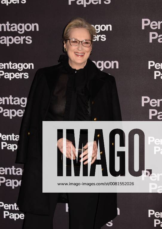 Meryl Streep ( actrice ) CELEBRITES : Avant premiere du film PENTAGON PAPERS - Paris - 13 01 2018 FedericoPestellini Panoramic