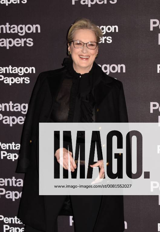 Meryl Streep ( actrice ) CELEBRITES : Avant premiere du film PENTAGON PAPERS - Paris - 13 01 2018 FedericoPestellini Panoramic