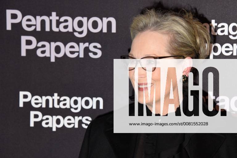 Meryl Streep ( actrice ) CELEBRITES : Avant premiere du film PENTAGON PAPERS - Paris - 13 01 2018 FedericoPestellini Panoramic