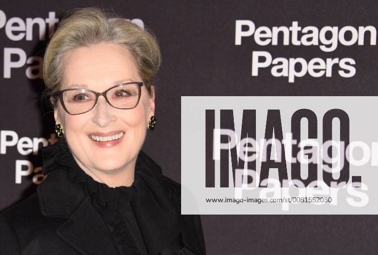 Meryl Streep ( actrice ) CELEBRITES : Avant premiere du film PENTAGON PAPERS - Paris - 13 01 2018 FedericoPestellini Panoramic
