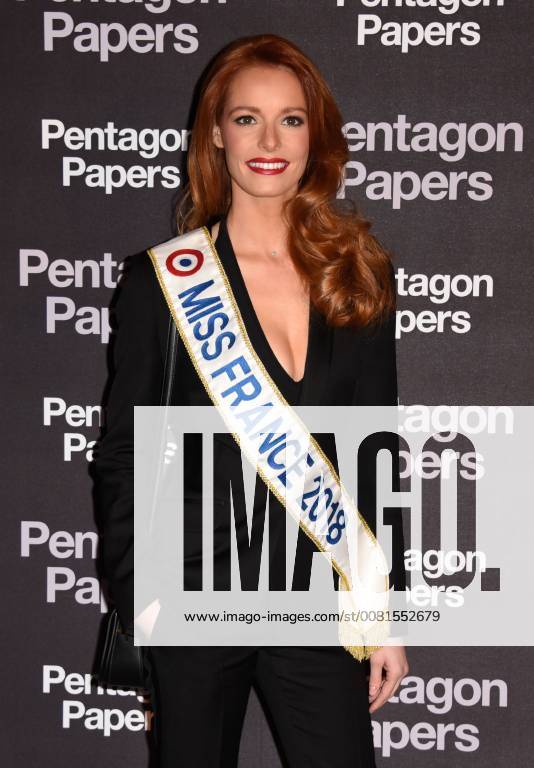 Maeva Coucke ( miss france 2018 ) CELEBRITES : Avant premiere du film PENTAGON PAPERS - Paris - 13 01 2018 FedericoPestellini Panoramic