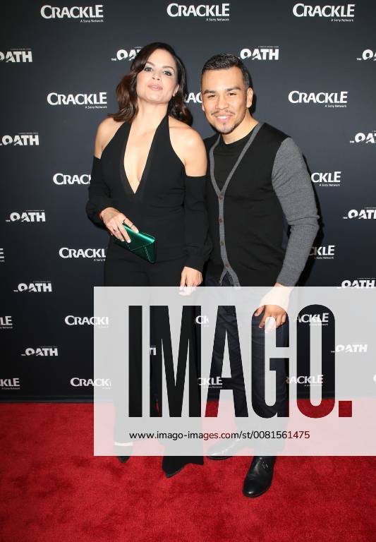 PASADENA, CA - JANUARY 14: Katrina Law, Joseph Julian Soria, at Photo Call For Crackle s The Oath at The Langham Huntington in Pasadena, California on January 14, 2018.
