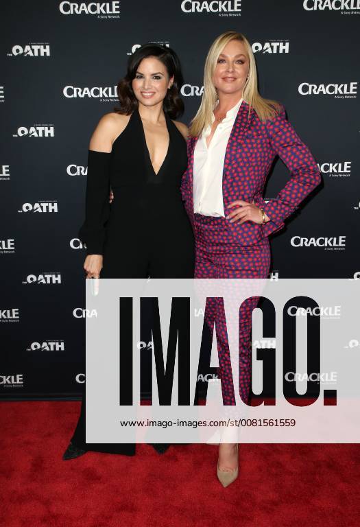 PASADENA, CA - JANUARY 14: Katrina Law, Elisabeth Rohm, at Photo Call For Crackle s The Oath at The Langham Huntington in Pasadena, California on January 14, 2018.