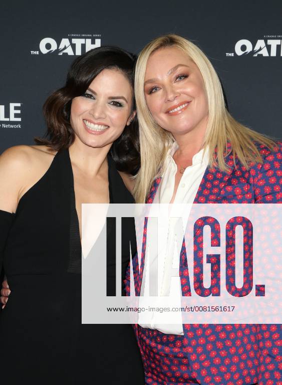 PASADENA, CA - JANUARY 14: Katrina Law, Elisabeth Rohm, at Photo Call For Crackle s The Oath at The Langham Huntington in Pasadena, California on January 14, 2018.