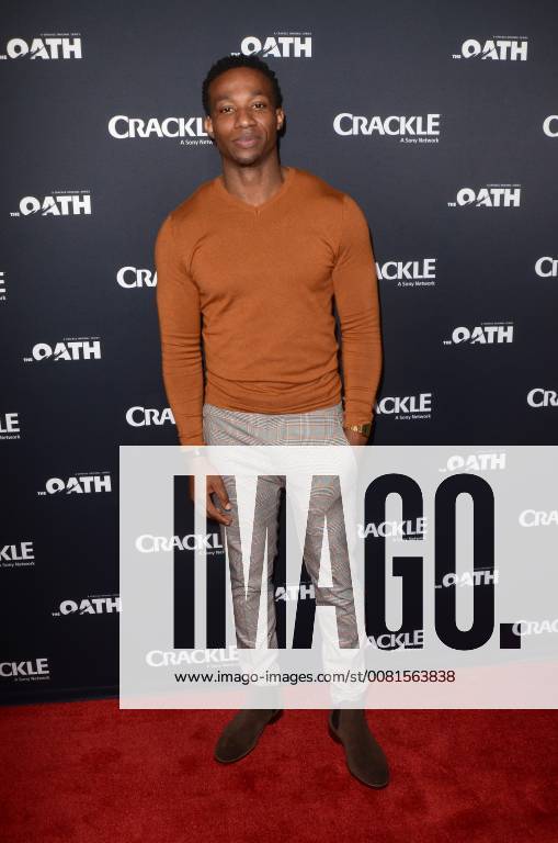 LOS ANGELES - JAN 14: Arlen Escaroeta at the Crackle s The Oath Photo Call at the Langham Huntington Hotel on January 14, 2018 in Pasadena, CA