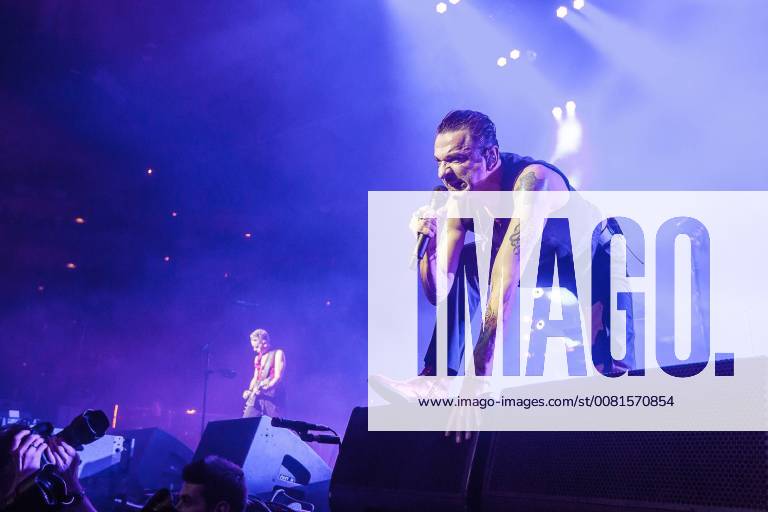 The band Depeche Mode is on 15 January 2018 in the LANXESS arena in Cologne on stage concert Depeche Mode in Cologne