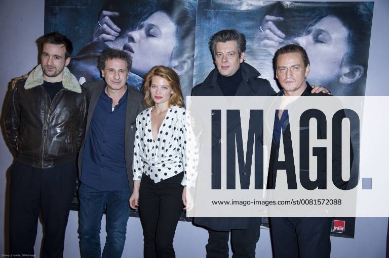 Paris, Ile de France, France - Gregoire Leprince - Ringuet, French director Emmanuel Finkiel, Melanie Thierry, Benjamin Biolay and Benoit Magimel at the premiere of La Douleur at the cinema Gaumont Opera in Paris. Paris France - ZUMAs197 20180115_zaa_s197_030