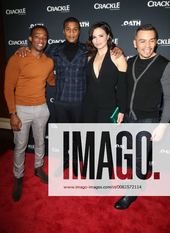 Crackle Serienpremiere in Pasadena January 15, 2018 - Pasadena, CA, U.S. - 15 January 2018 - Pasadena, California - Arlen Escarpeta, Cory Hardrict, Katrina Law, Joseph Julian Soria. â€oeThe Oath†Photo Opp with the cast of Crackleâ€⠢s new drama series at The Winter TCA. Photo Credit: AdMedia Pasadena U.S. - ZUMAa123 20180115_zaa_a123_054