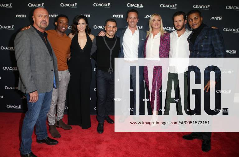 Crackle Serienpremiere in Pasadena January 15, 2018 - Pasadena, CA, U.S. - 15 January 2018 - Pasadena, California - Joe Halpin, Arlen Escarpeta, Katrina Law, Joseph Julian Soria, Eric Berger, Elisabeth Rohm, Ryan Kwanten, Cory Hardrict. â€oeThe Oath†Photo Opp with the cast of Crackleâ€⠢s new drama series at The Winter TCA. Photo Credit: AdMedia Pasadena U.S. - ZUMAa123 20180115_zaa_a123_060