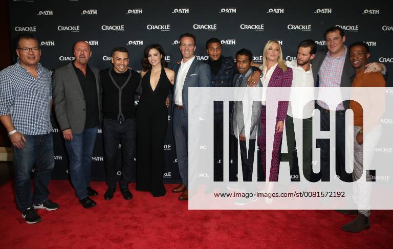 Crackle Serienpremiere in Pasadena January 15, 2018 - Pasadena, CA, U.S. - 15 January 2018 - Pasadena, California - Joe Halpin, Arlen Escarpeta, Katrina Law, Joseph Julian Soria, Eric Berger, Elisabeth Rohm, Ryan Kwanten, Cory Hardrict. â€oeThe Oath†Photo Opp with the cast of Crackleâ€⠢s new drama series at The Winter TCA. Photo Credit: AdMedia Pasadena U.S. - ZUMAa123 20180115_zaa_a123_072