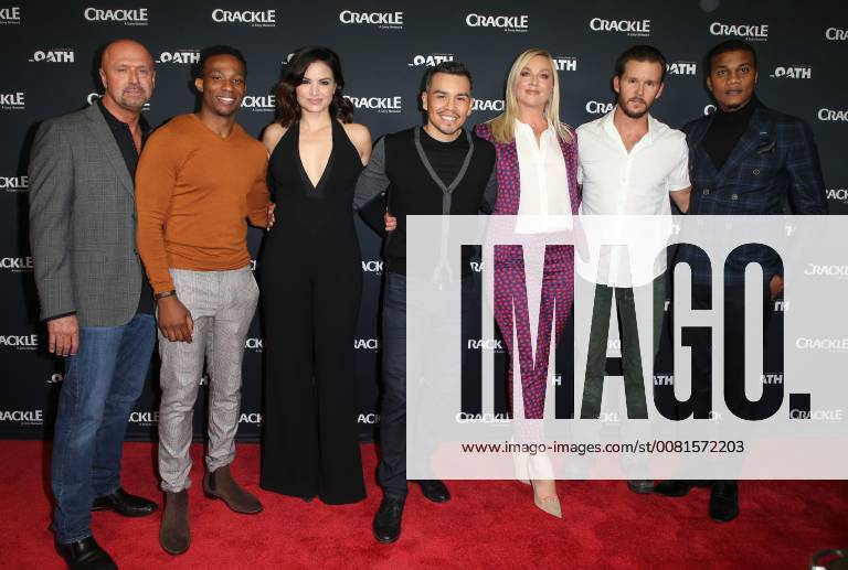 Crackle Serienpremiere in Pasadena January 15, 2018 - Pasadena, CA, U.S. - 15 January 2018 - Pasadena, California - Joe Halpin, Arlen Escarpeta, Katrina Law, Joseph Julian Soria, Elisabeth Rohm, Ryan Kwanten, Cory Hardrict. â€oeThe Oath†Photo Opp with the cast of Crackleâ€⠢s new drama series at The Winter TCA. Photo Credit: AdMedia Pasadena U.S. - ZUMAa123 20180115_zaa_a123_080