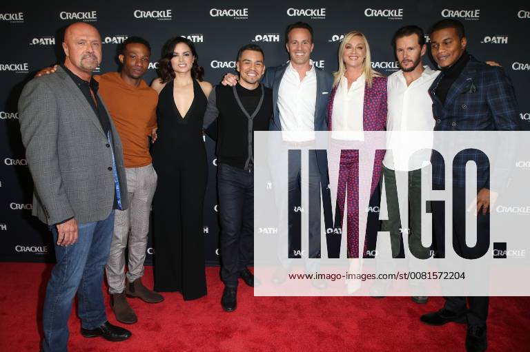Crackle Serienpremiere in Pasadena January 15, 2018 - Pasadena, CA, U.S. - 15 January 2018 - Pasadena, California - Joe Halpin, Arlen Escarpeta, Katrina Law, Joseph Julian Soria, Eric Berger, Elisabeth Rohm, Ryan Kwanten, Cory Hardrict. â€oeThe Oath†Photo Opp with the cast of Crackleâ€⠢s new drama series at The Winter TCA. Photo Credit: AdMedia Pasadena U.S. - ZUMAa123 20180115_zaa_a123_081