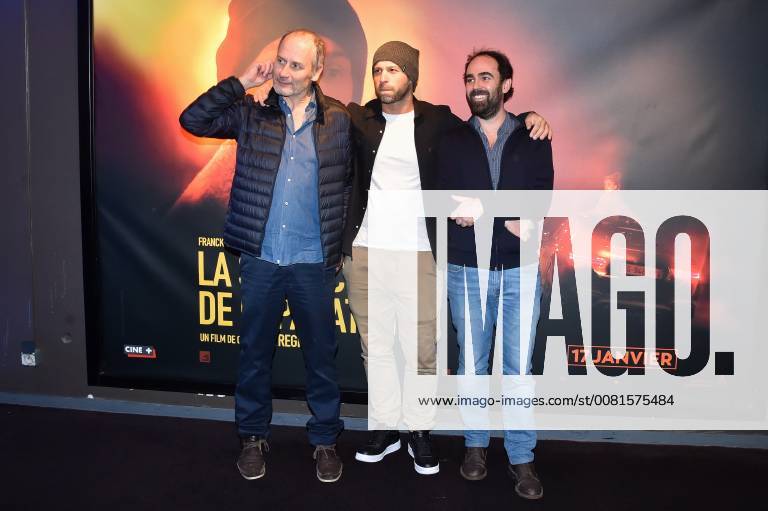 Hippolyte Girardot, Franck Gastambide et Christophe Regin - Avant premiere du film La Surface de Reparation au cinema UGC Bercy a Paris CELEBRITES : Avant Premiere La Surface De Reparartion - Paris - 15 01 2018 LionelUrman Panoramic