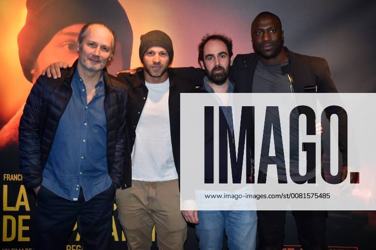 Hippolyte Girardot, Franck Gastambide, Christophe Regin et Moussa Mansaly - Avant premiere du film La Surface de Reparation au cinema UGC Bercy a Paris CELEBRITES : Avant Premiere La Surface De Reparartion - Paris - 15 01 2018 LionelUrman Panoramic