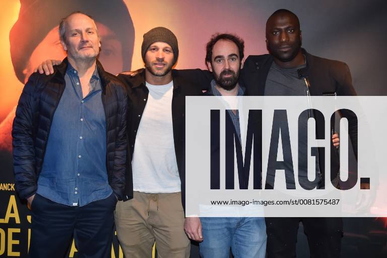 Hippolyte Girardot, Franck Gastambide, Christophe Regin et Moussa Mansaly - Avant premiere du film La Surface de Reparation au cinema UGC Bercy a Paris CELEBRITES : Avant Premiere La Surface De Reparartion - Paris - 15 01 2018 LionelUrman Panoramic