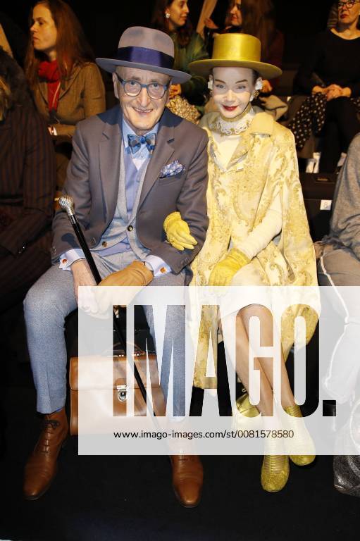 Günther Krabbenhöft and Britt Kanja at the Ewa Duke fashion show during MBFW on the Berlin fashion week autumn winter 2018 in the E-work Berlin 16 01 2018 Foto:xS.xGabschx xFuturexImage