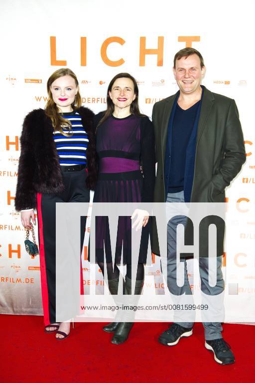 Maria Dragus Barbara Albert and Devid Striesow at the premiere of the movie light in the Delphi Filmpalast Berlin 17 01 2018 Foto:xC.xBehringx xFuturexImage