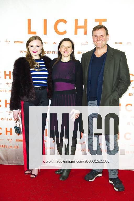 Maria Dragus Barbara Albert and Devid Striesow at the premiere of the movie light in the Delphi Filmpalast Berlin 17 01 2018 Foto:xC.xBehringx xFuturexImage