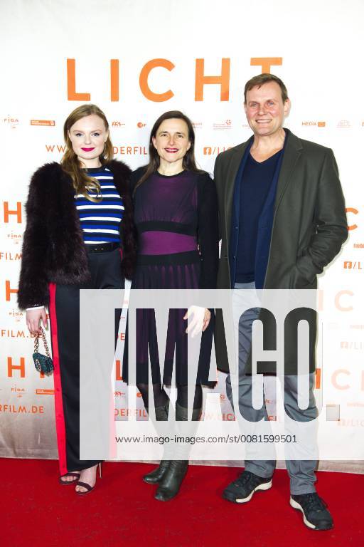 Maria Dragus Barbara Albert and Devid Striesow at the premiere of the movie light in the Delphi Filmpalast Berlin 17 01 2018 Foto:xC.xBehringx xFuturexImage