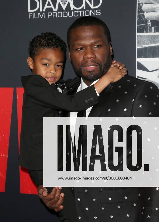 LOS ANGELES, CA - JANUARY 17: Curtis ?50 CENT? Jackson, Sire Jackson, at the premiere of Den Of Thieves at Regal Theaters at LA Live in Los Angeles, California on January 17, 2018.